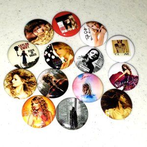 14 Taylor Swift Buttons 1 Inch Pins Button Pin Badge Mini Album Vinyl Lot A